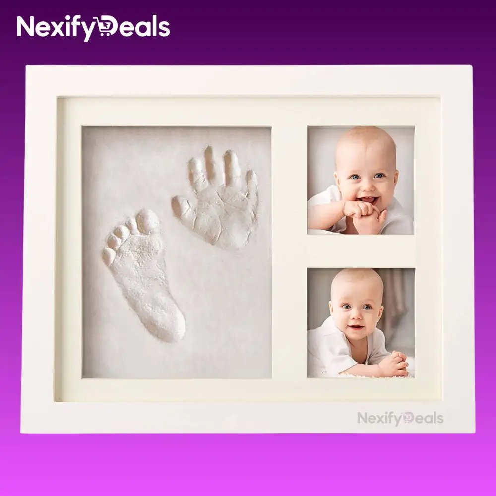 Baby Footprint & Handprint Photo Frame Kit (1)