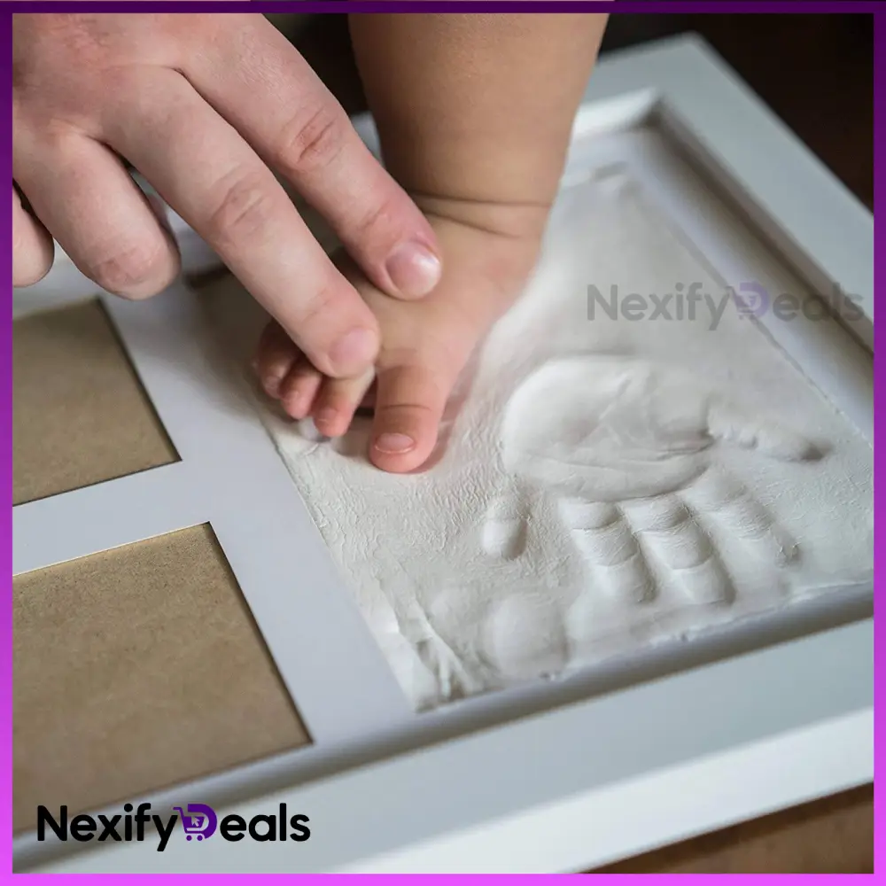 Baby Footprint & Handprint Photo Frame Kit (3)