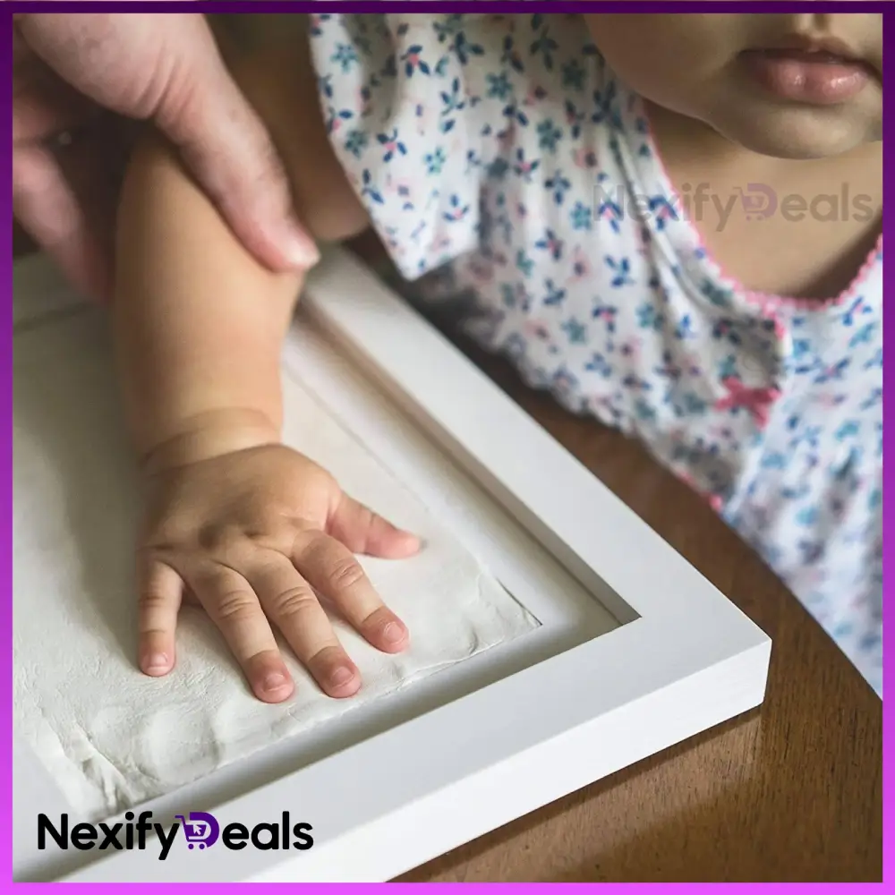 Baby Footprint & Handprint Photo Frame Kit (4)