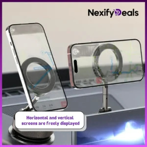 Vacuum Suction Magnetic Phone Holder - White